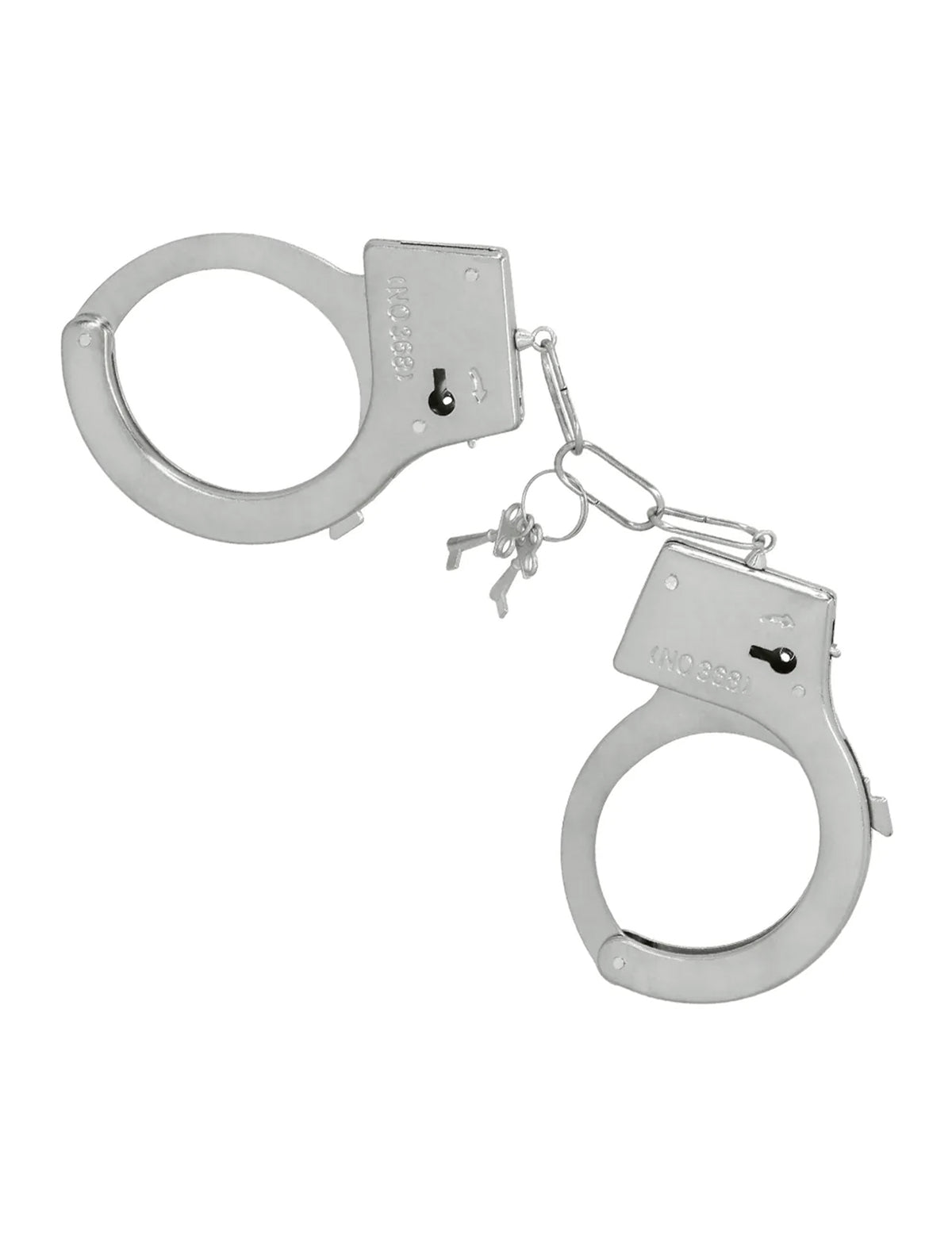 Menottes avec clés du kit 3 accessoires policier