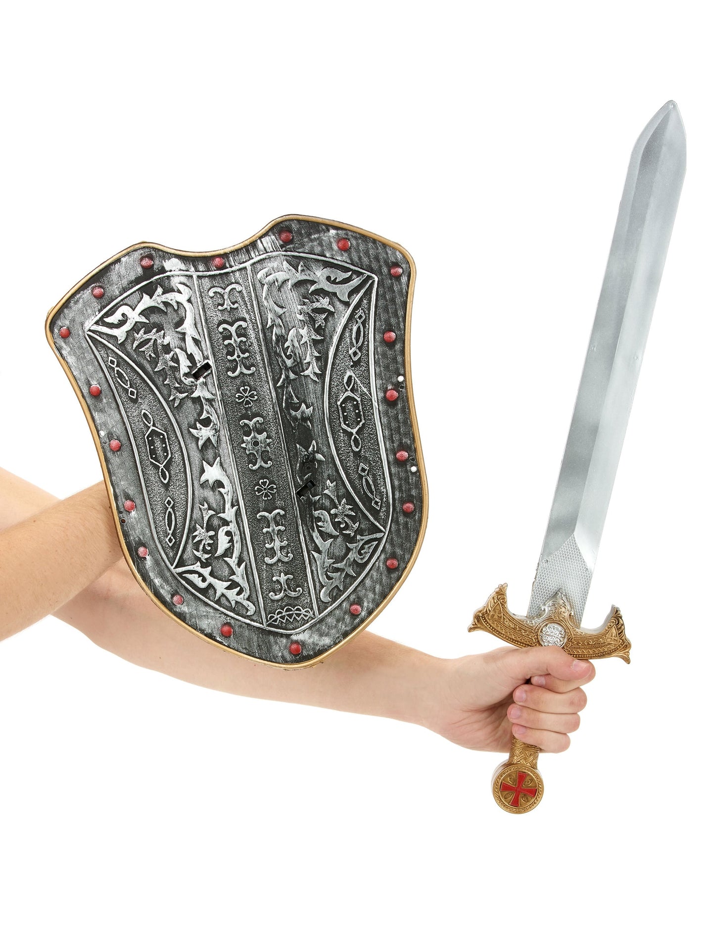 Shield Kit a Sword Stredoveký rytier v plastových plastoch