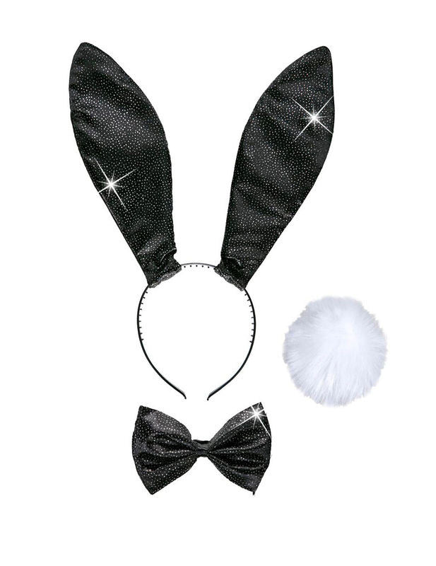 Dámska súprava čiernych králikov