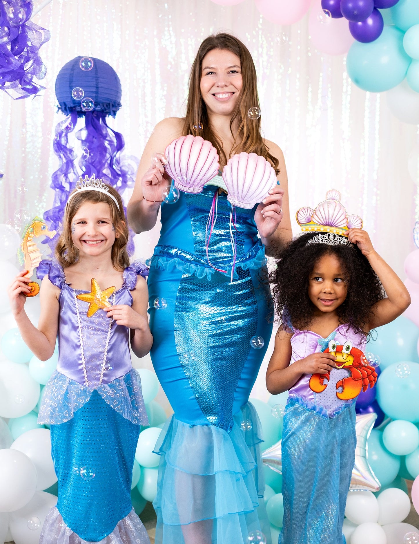 Photobooth Kit princezná siréna 10 príslušenstva
