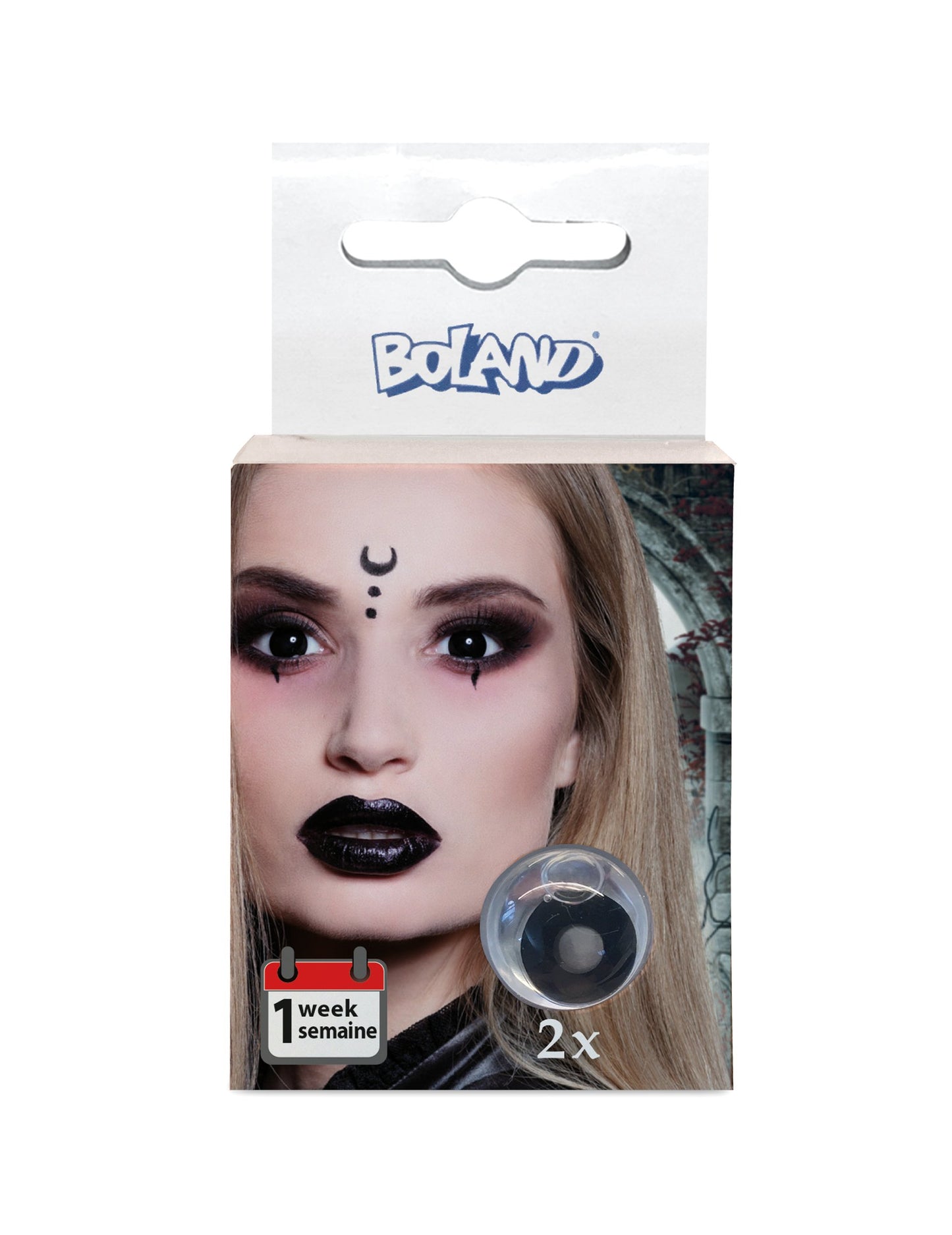 Kontaktné šošovky bez korekcie Fancy Adult Black Oed