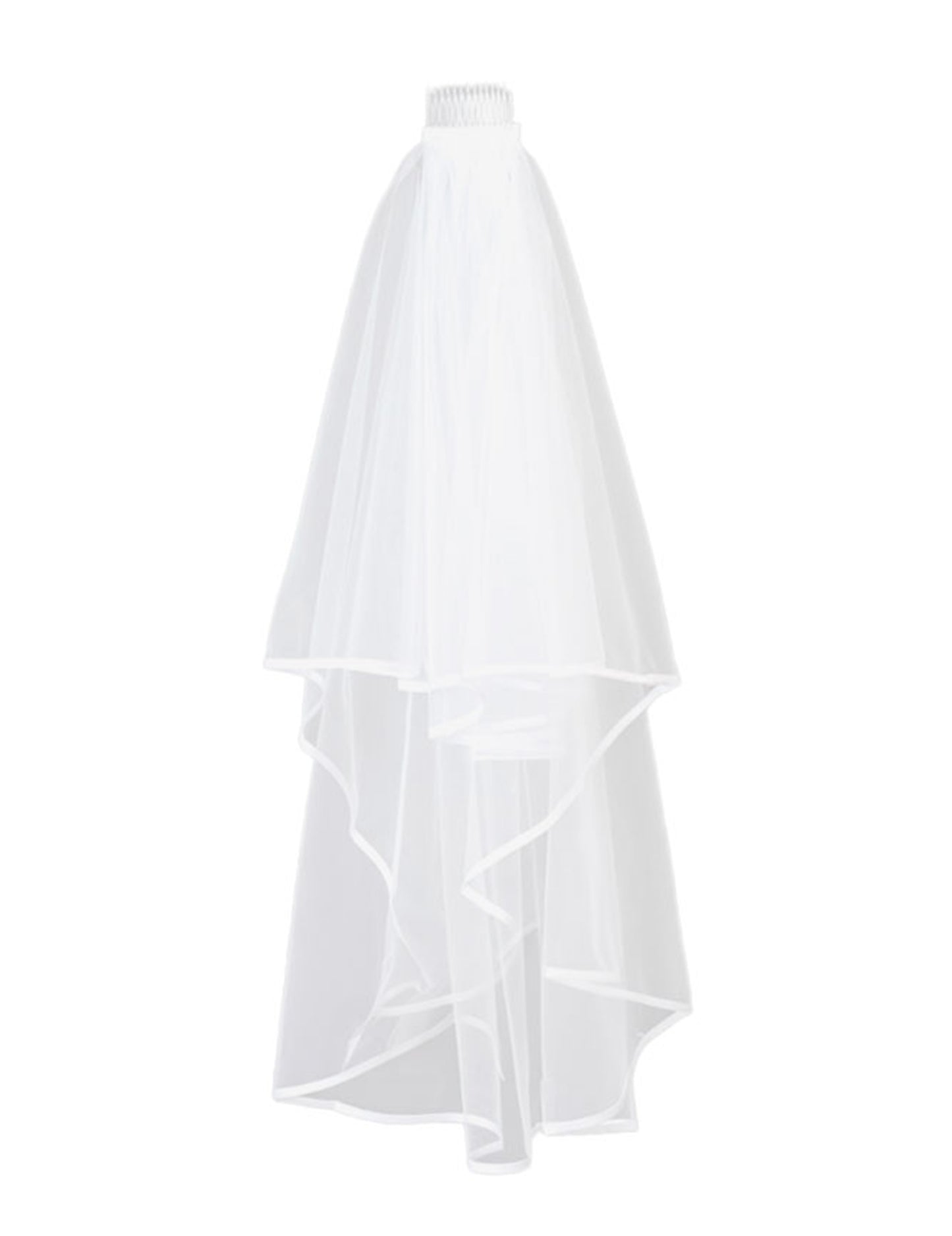 Dlhý biely svadobný závoj