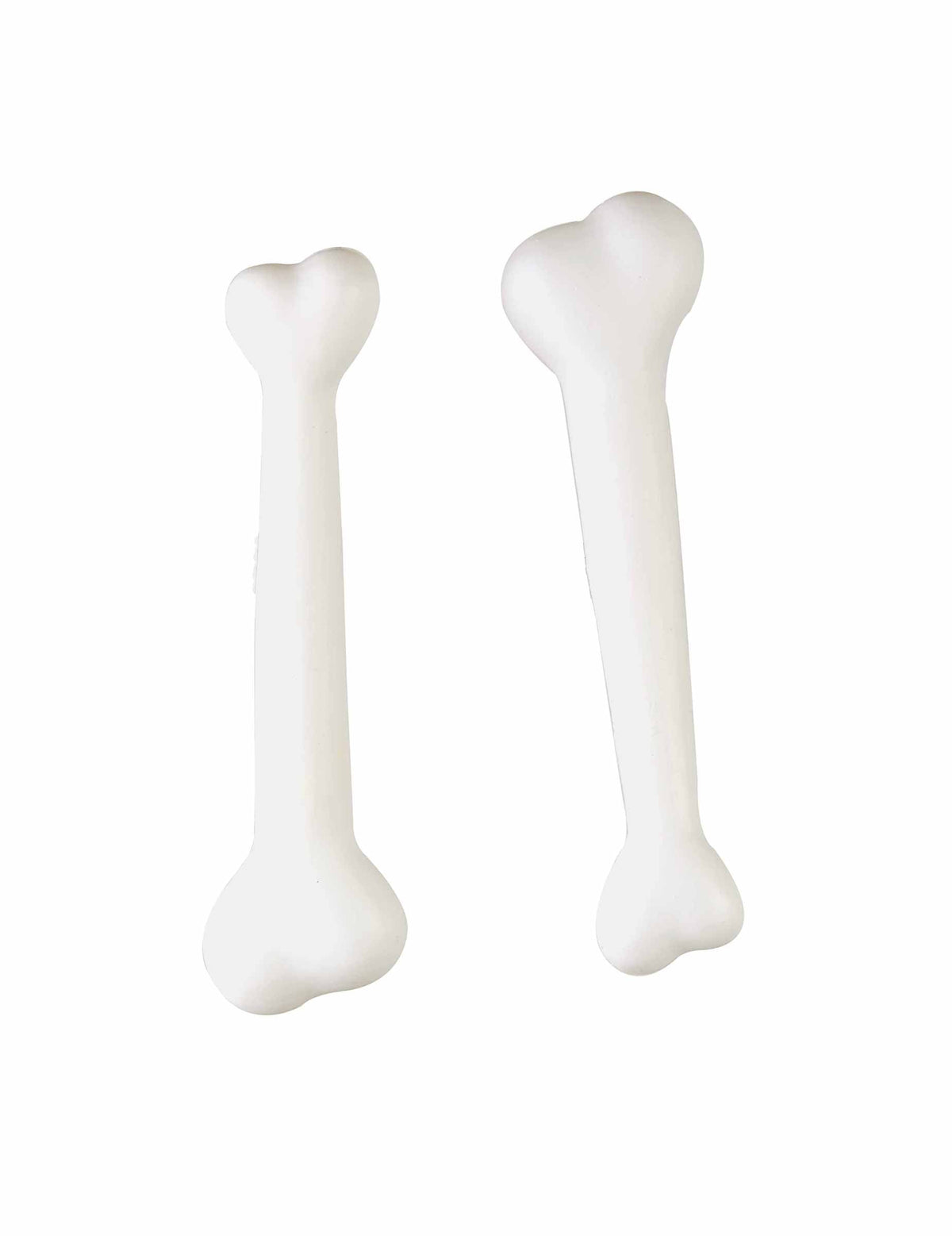 Lot de 2 os en plastique de squelette pour Halloween blancs