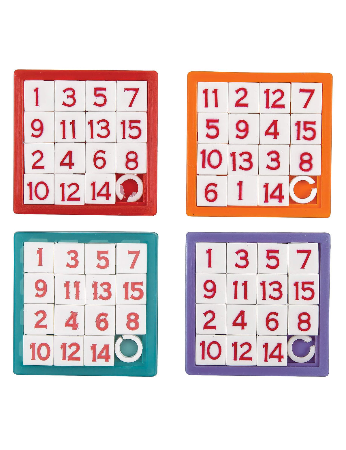Sada 4 edukačných číselných puzzle