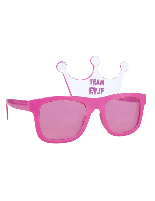 Vue de trois-quarts des lunettes couronne Team EVJF
