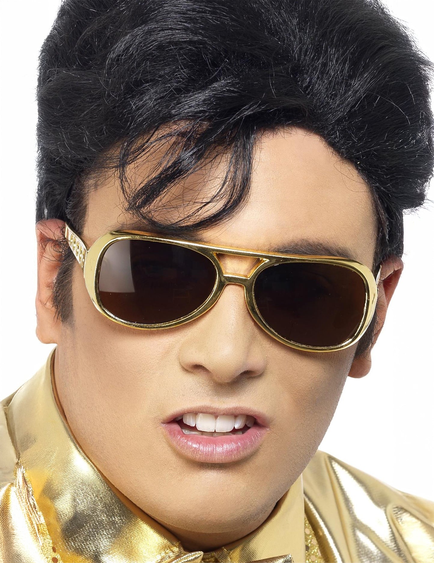 Okuliare pre dospelých zlatých Elvis