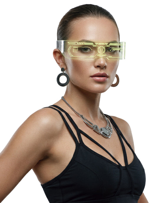 Futuristické okuliare s LED