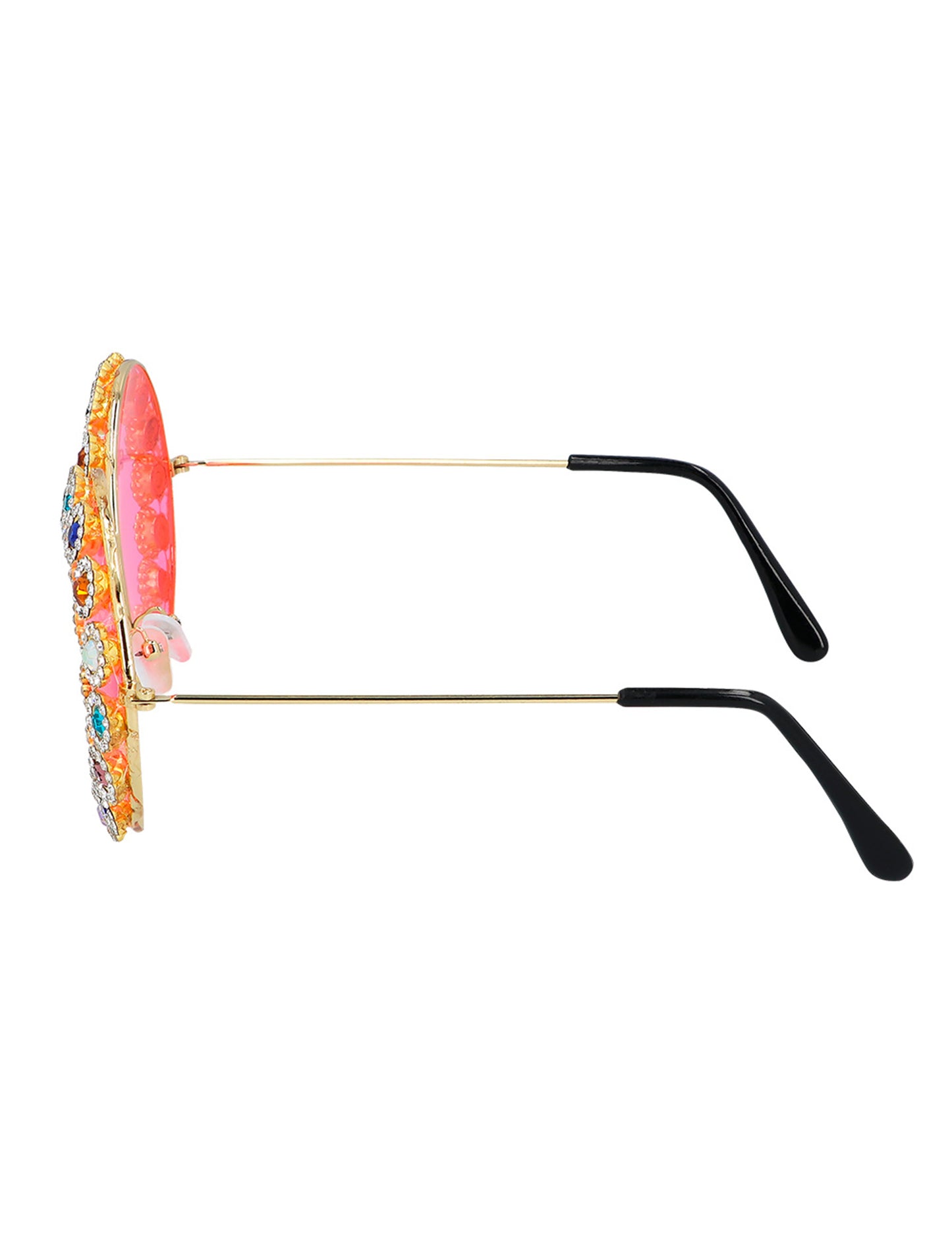 Okrúhle okuliare s kamienkami pre dospelých