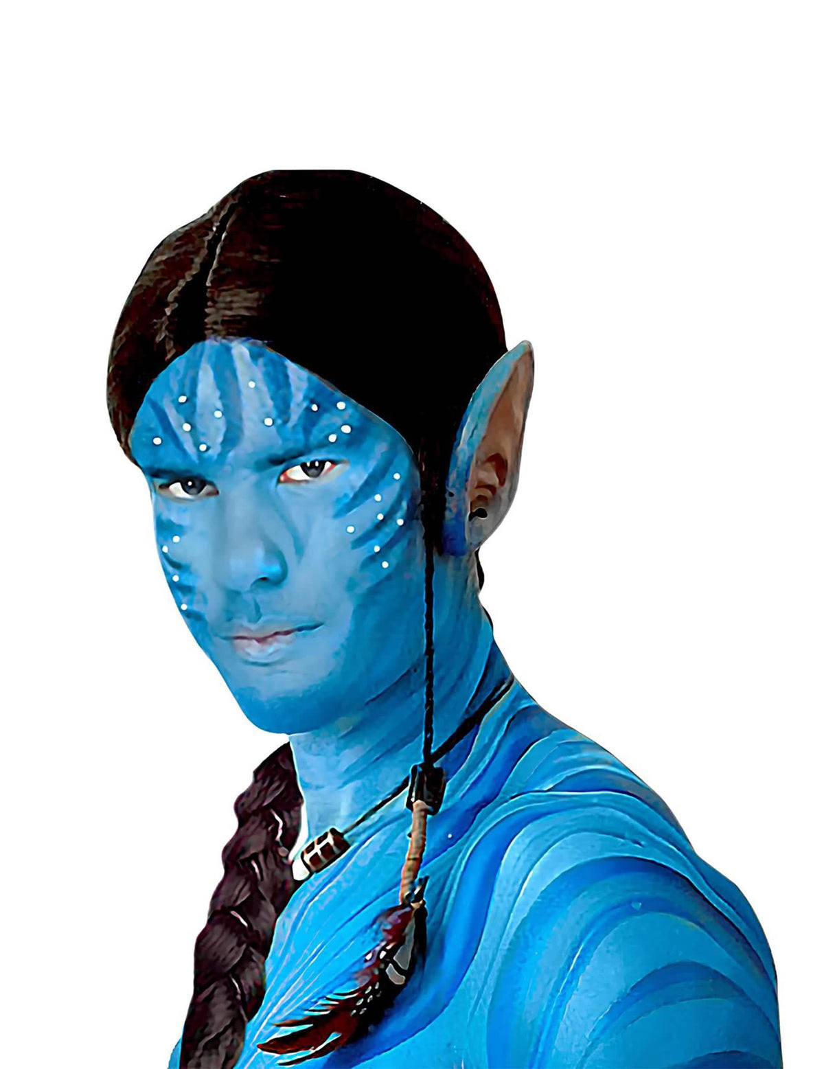 Avatar štýl líčidlá na vodnej báze na tvár a telo modrá