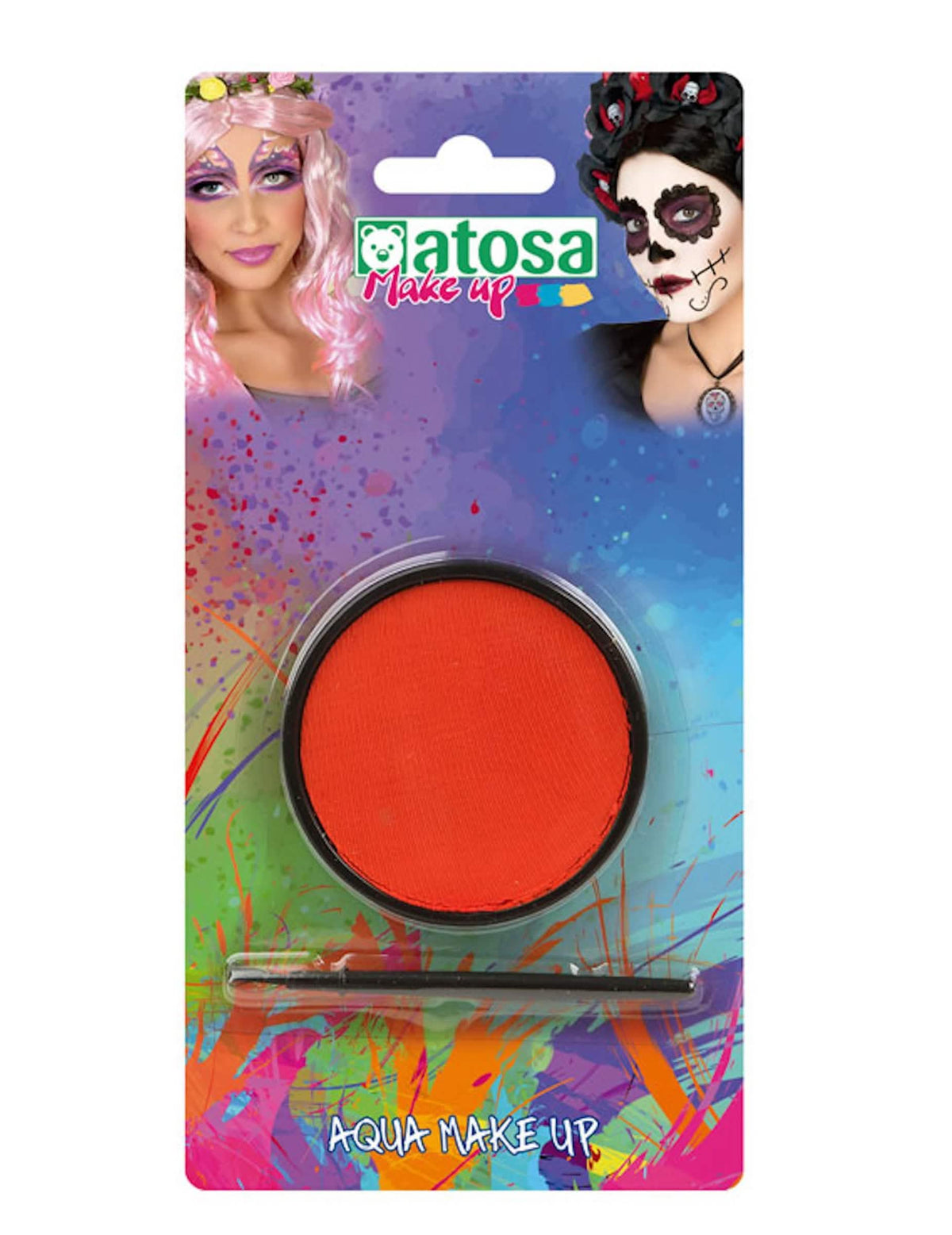 Líčenie na vodnej báze pre dospelý oranžová