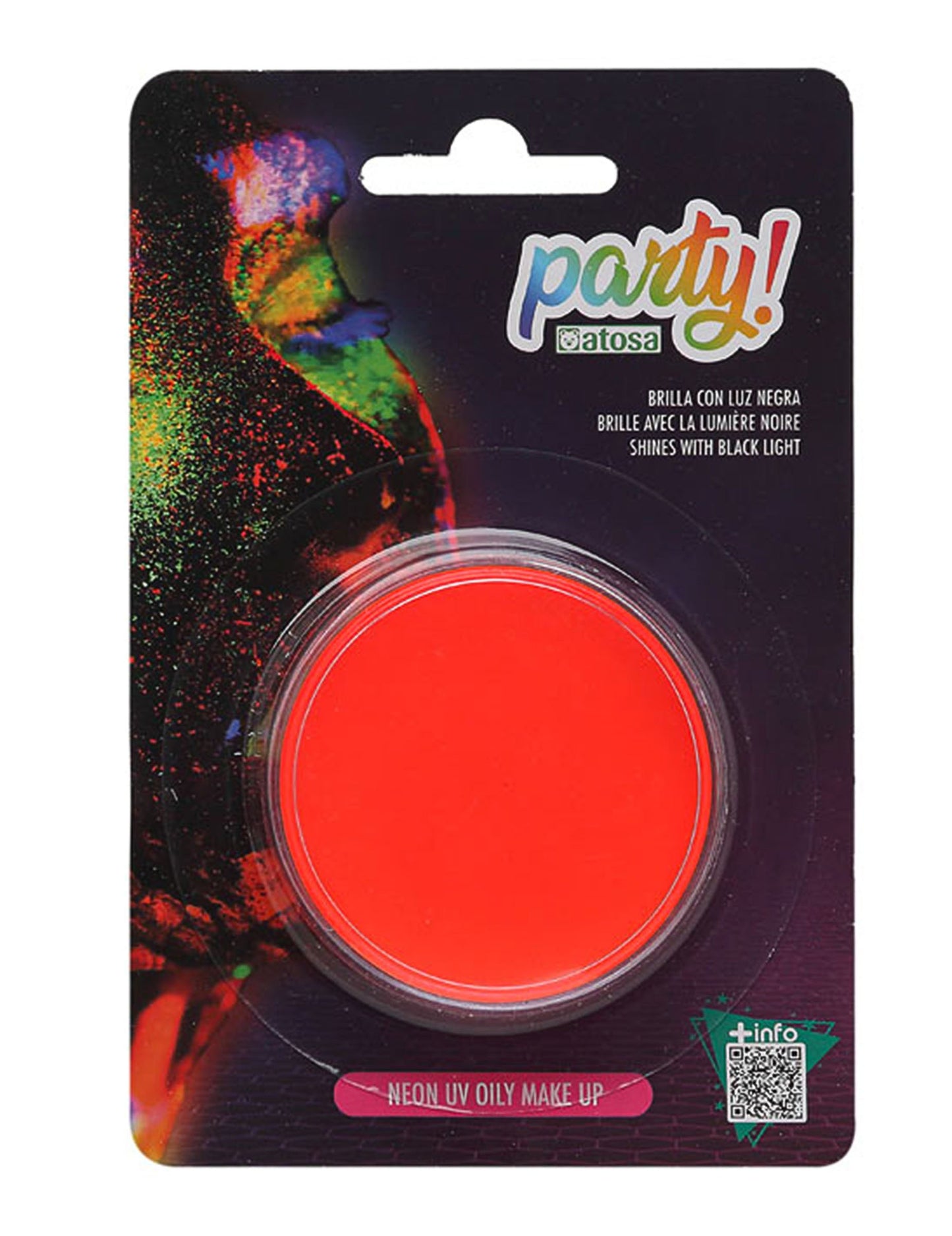 Fluo oranžový neónový make -up 7,8 g