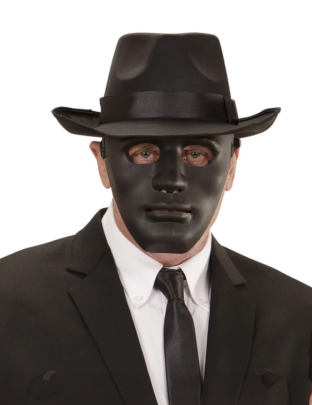 Anonymová maska pre dospelého čierna