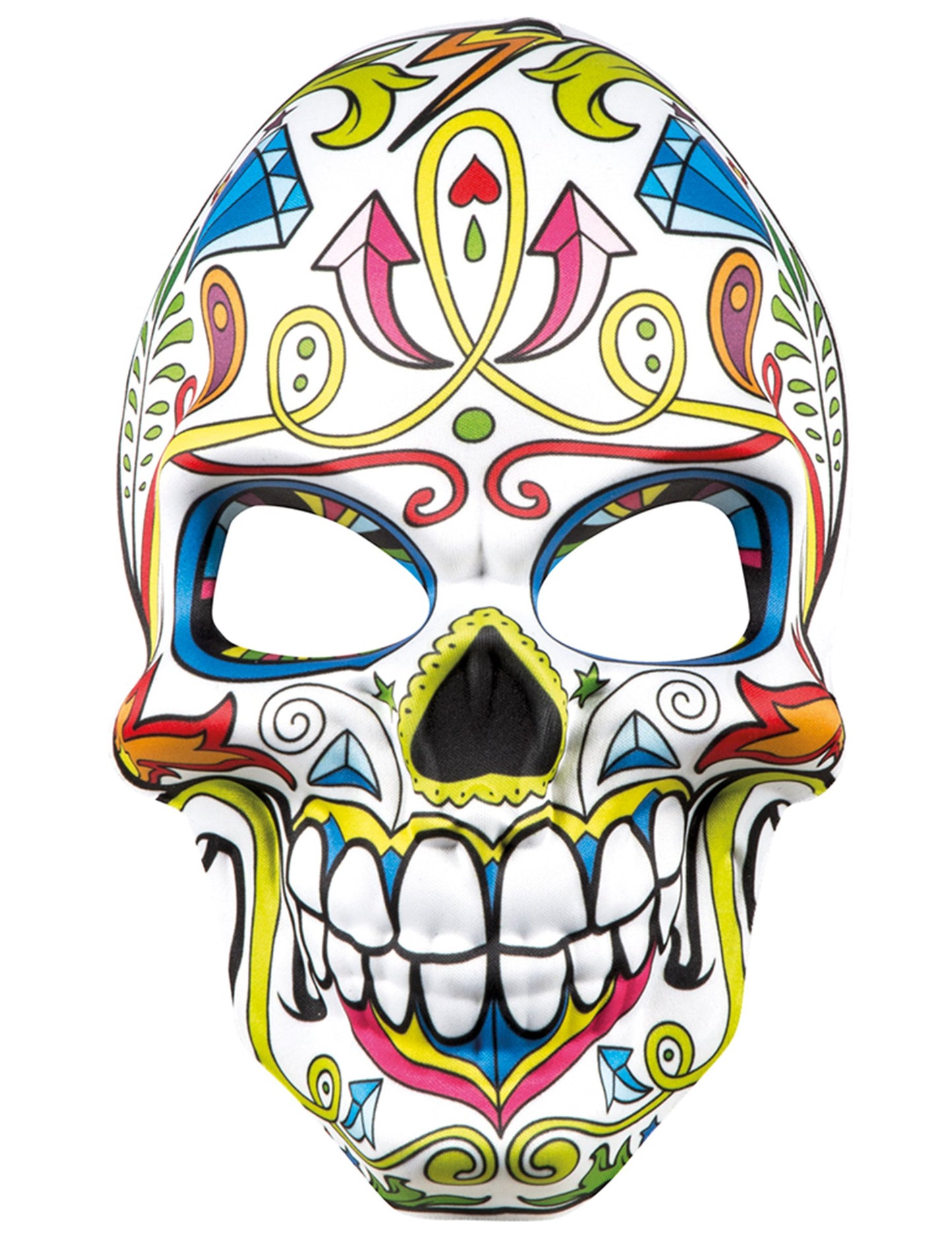 Dia maska Los Muertos White