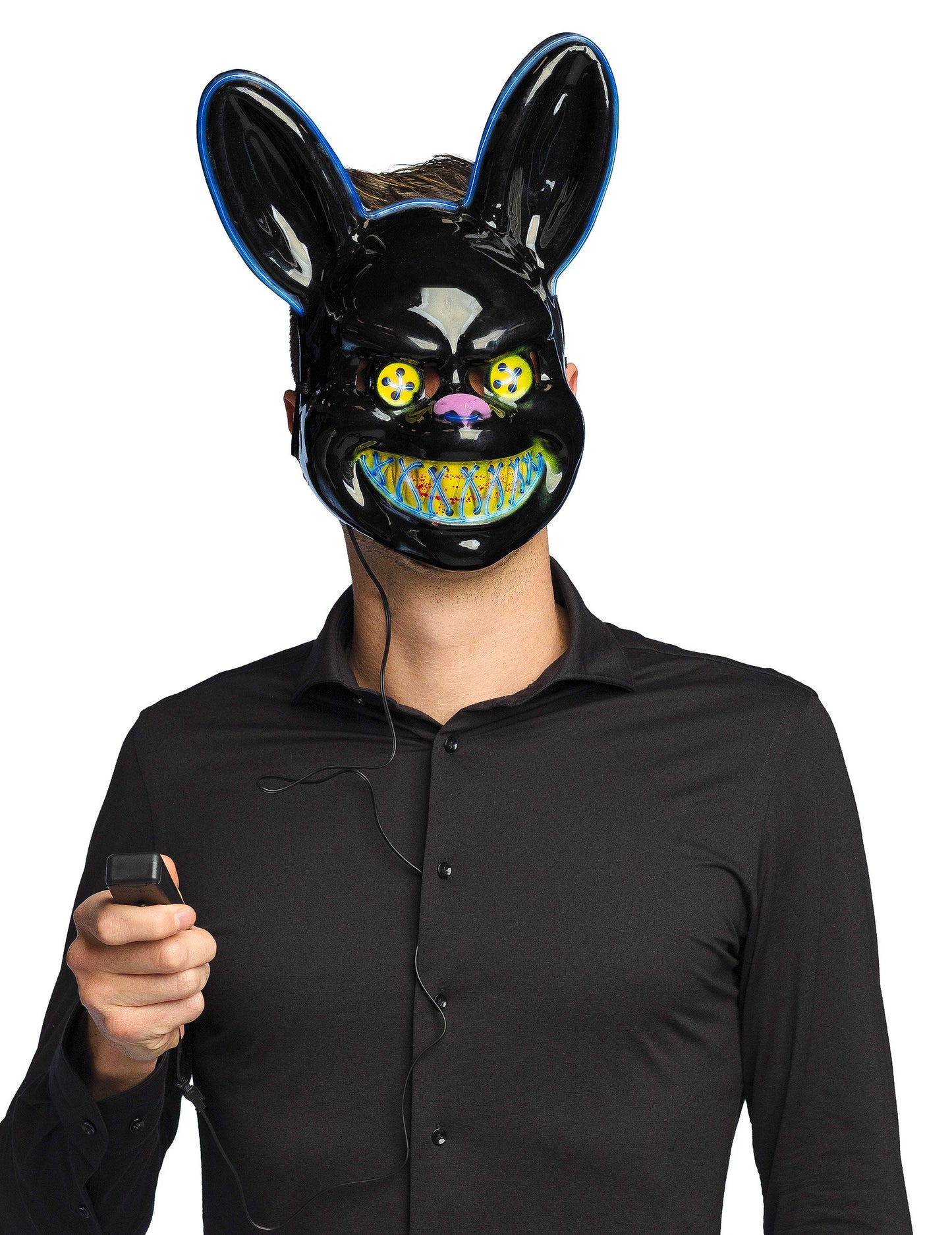 LED maska lapin vrah pre dospelých