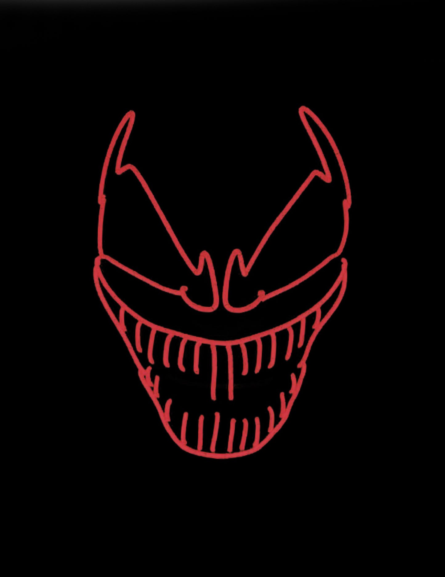 Luxusná maska LED klaun zlý dospelý