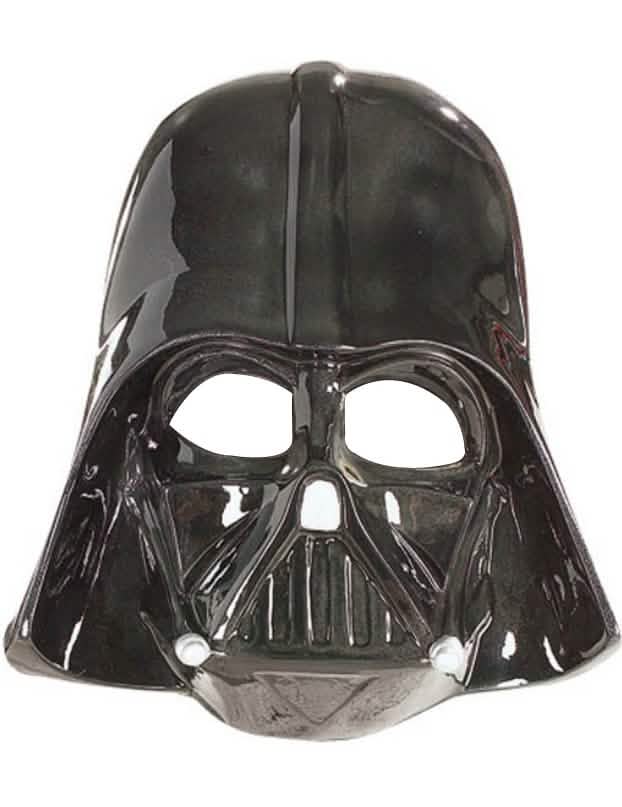 Maska Dark Vador Star Wars pre dieťa, lesklá čierna