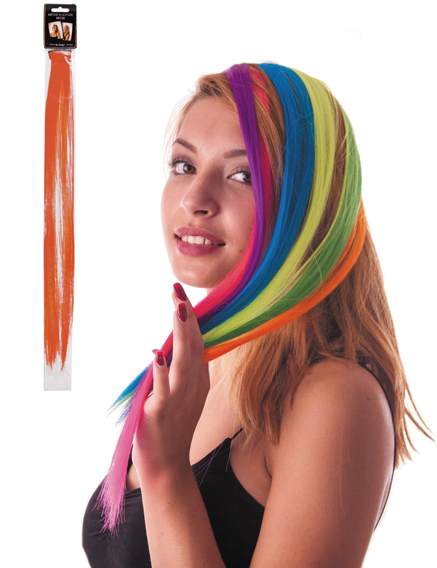 Oranžová na pripojenie na vlasy