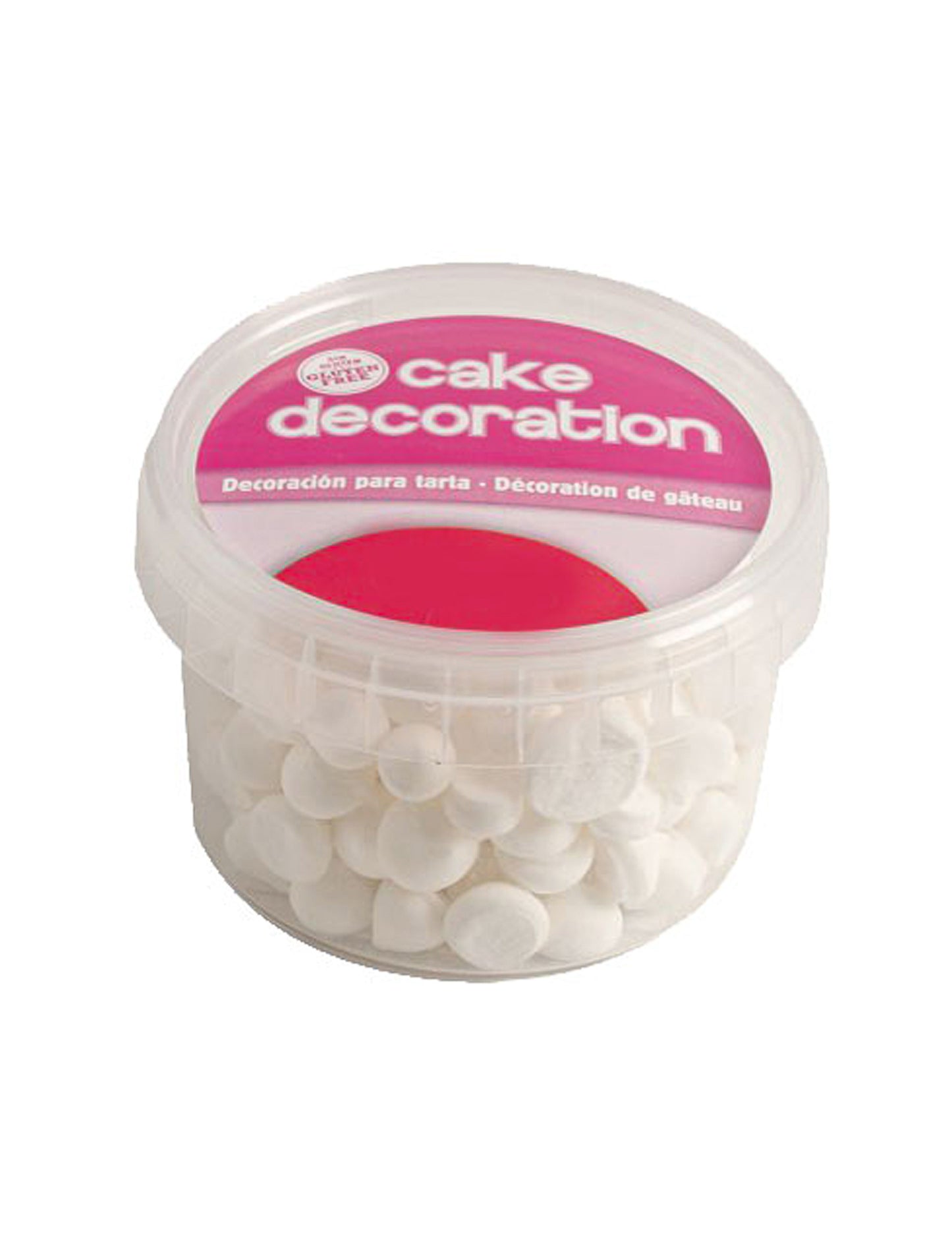 Mini biele pusinky na zdobenie tort 90 g bez lepku