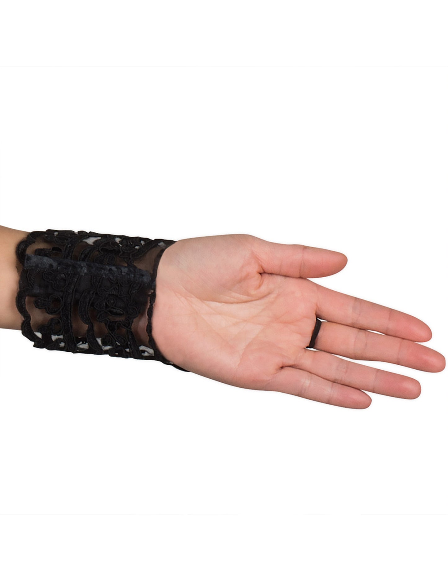 Ženské čierne čipky rukavice