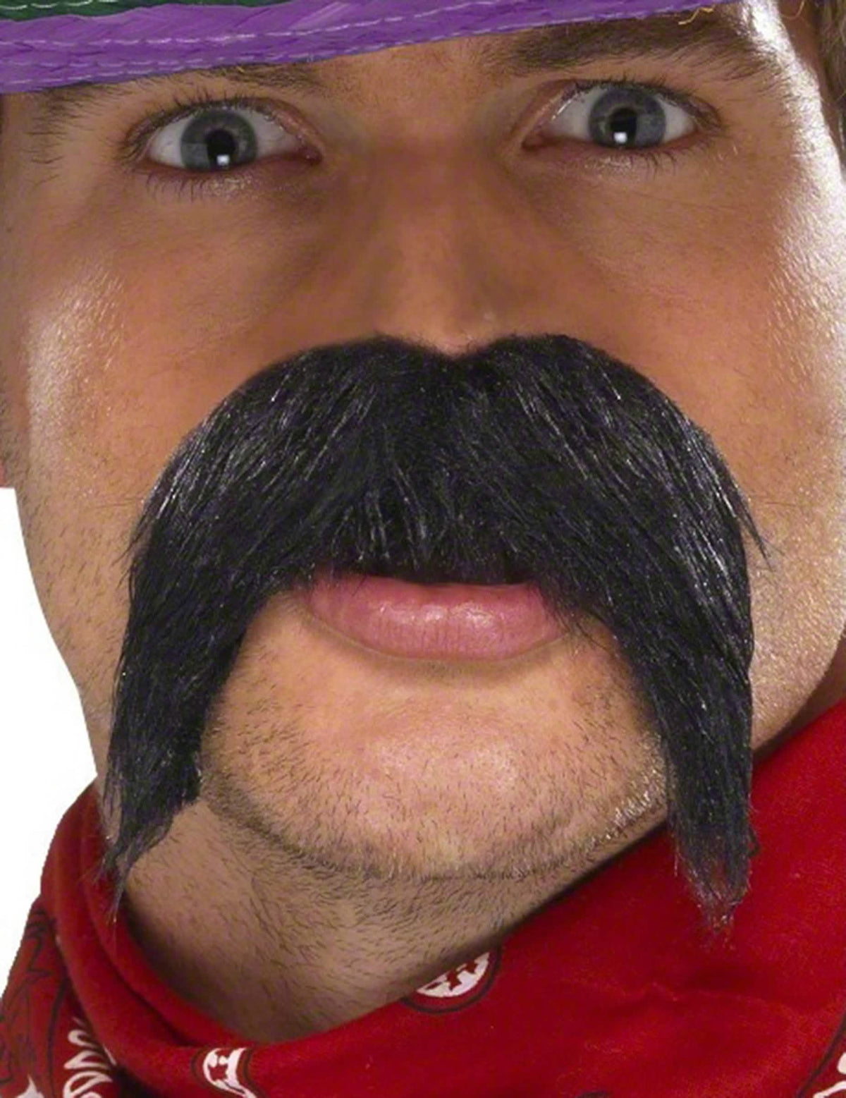 čierne gringo fúzy pre dospelého