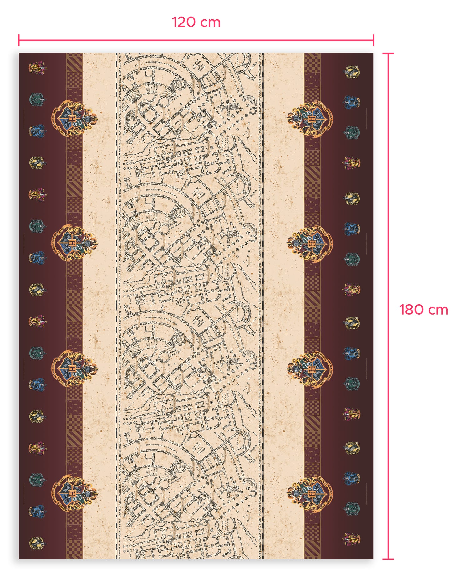 Obrus na kartu Marauder 120x180 cm Harry Potter