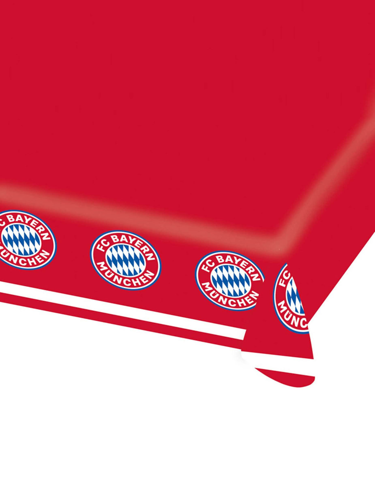 Papierový obrus FC Bayern Mníchov na červená párty s logami klubu