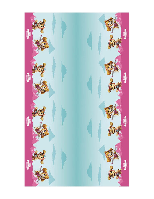 Ružový papierový obrus Labková patrola™ 136cm x 228cm