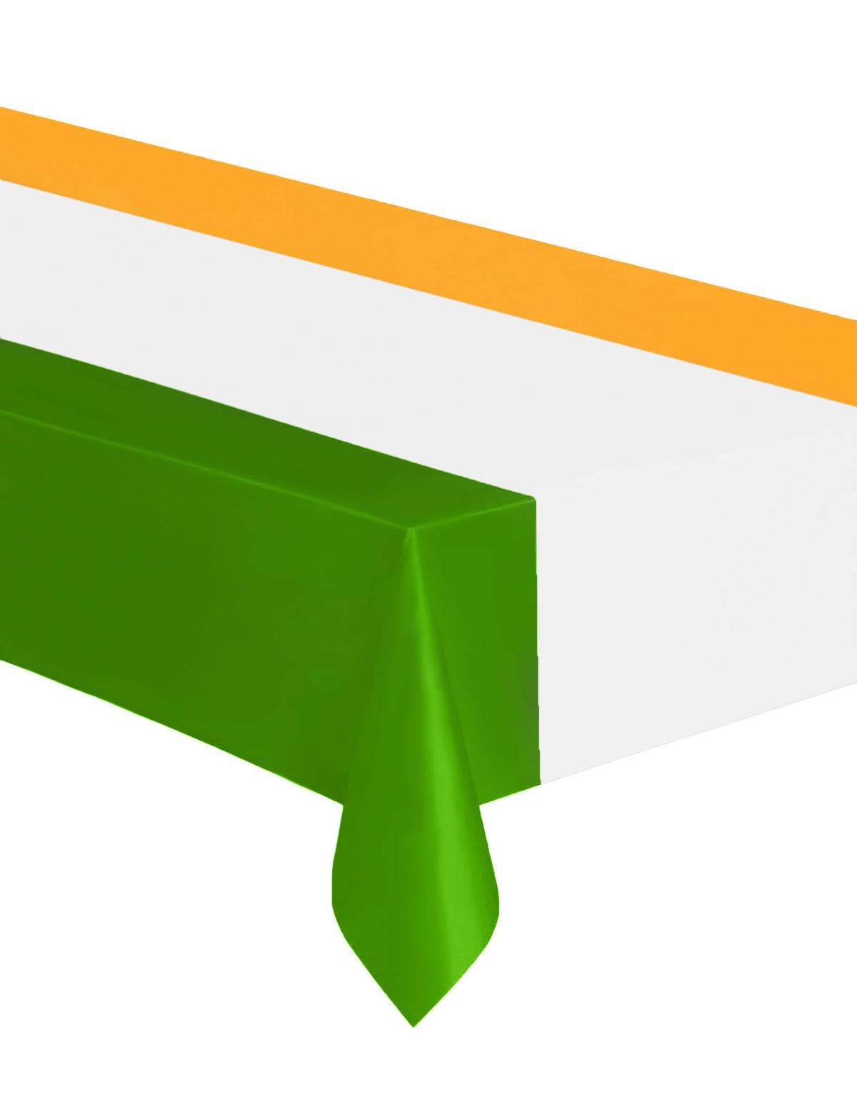 Plastový obrus St Patrick Írsko na zelenú bielu a oranžovú párty