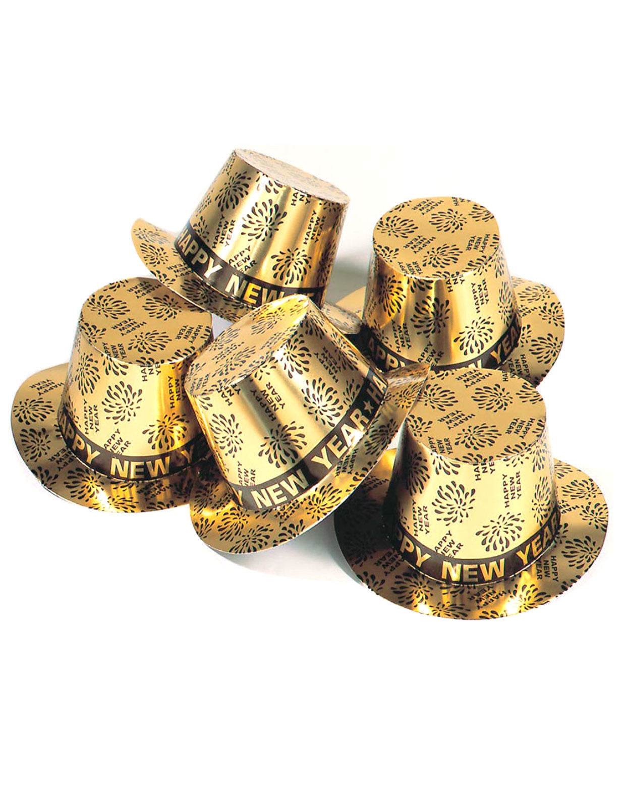 Zlaté klobúky šťastný nový rok