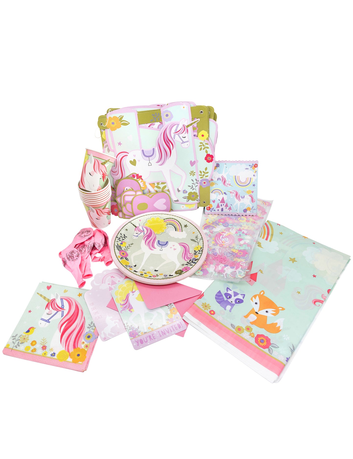 Balenie magických jednorožcov, 68 dielikov, pre rozprávkové narodeniny