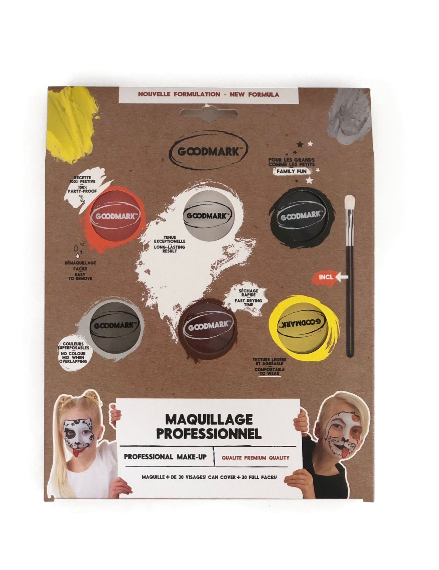 Paleta vodného make -upu s tematikou 6 x 4G