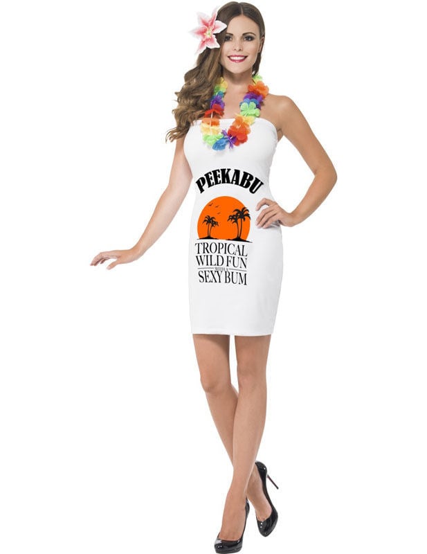 Biely a čierny kostým peekaburhum