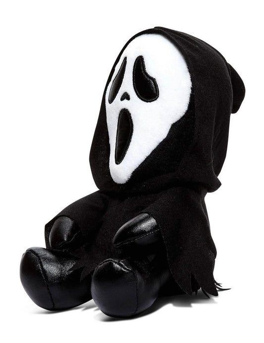 Vue de profil de la peluche Scream Ghostface