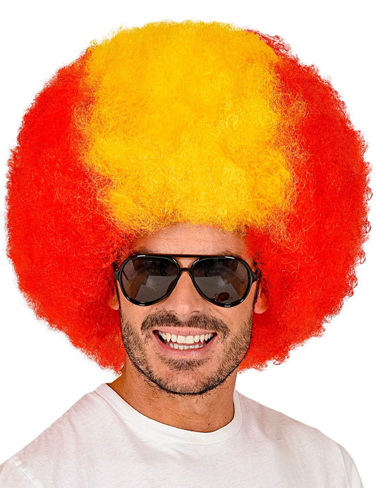 Afro parochňa fanúšika Španielska pre dospelých