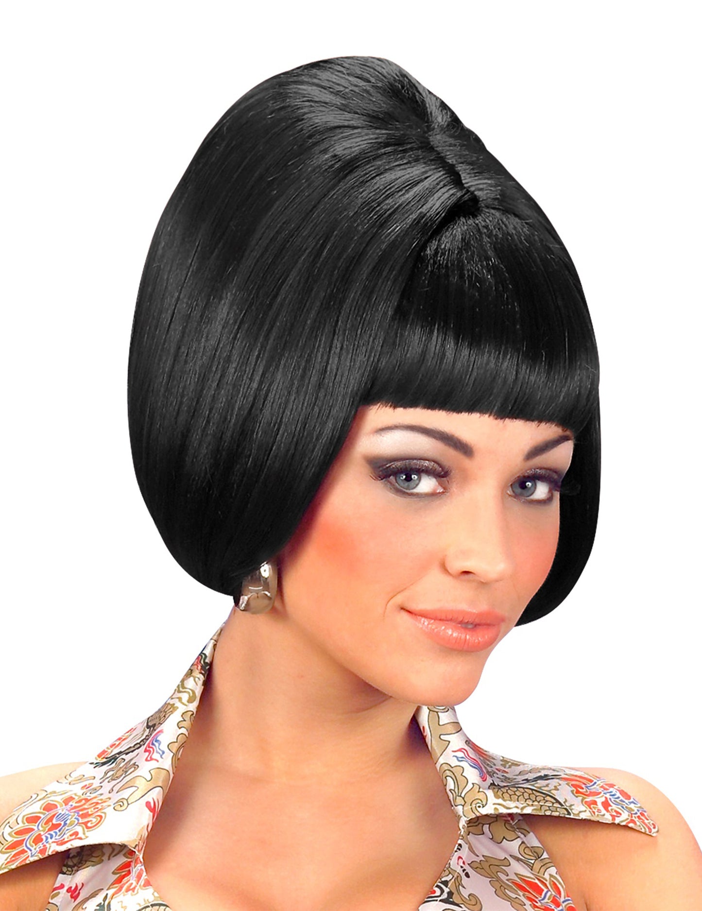 Dámska čierna štvorcová parochňa