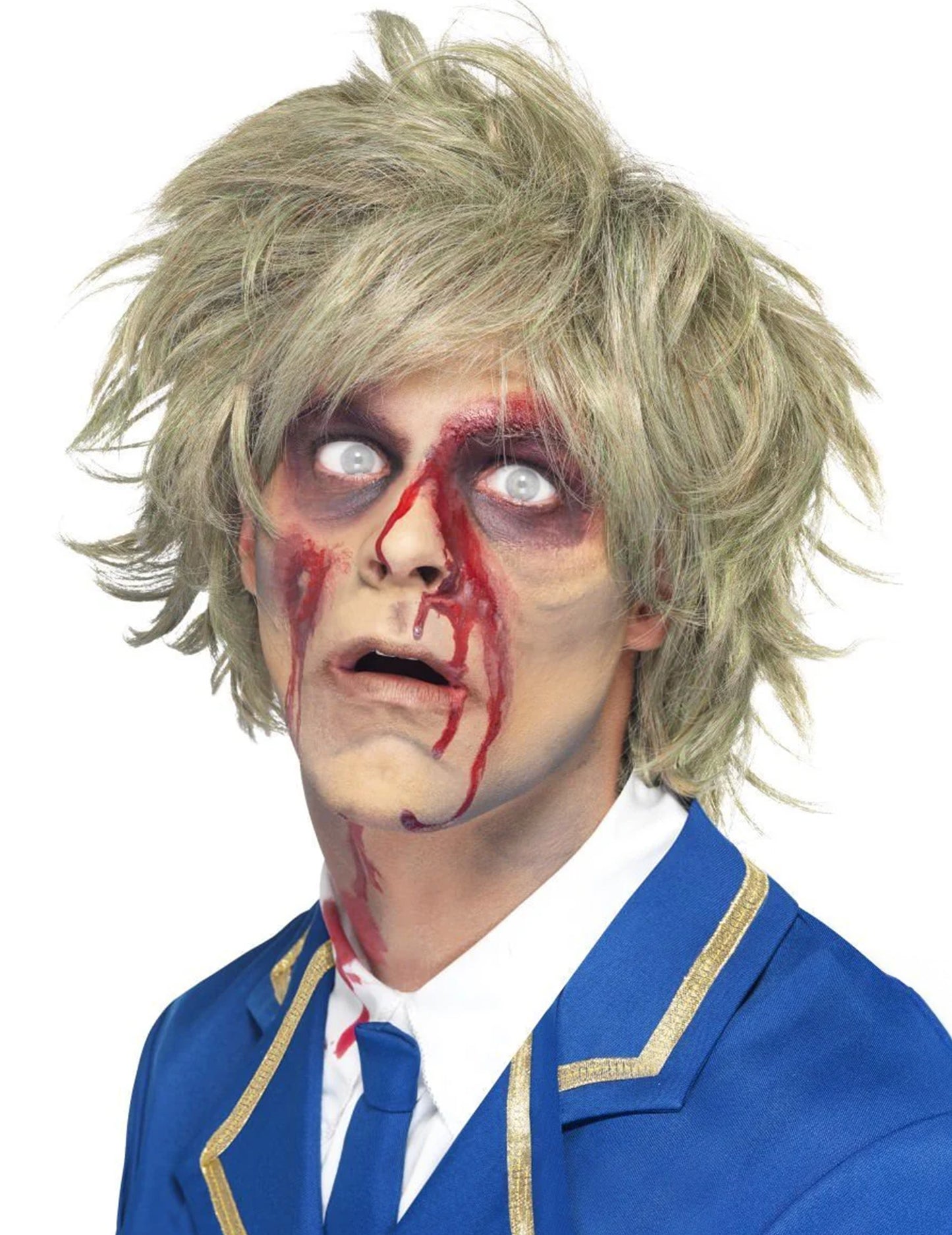 Krátka parochňa blondínka zombie mužov Halloween