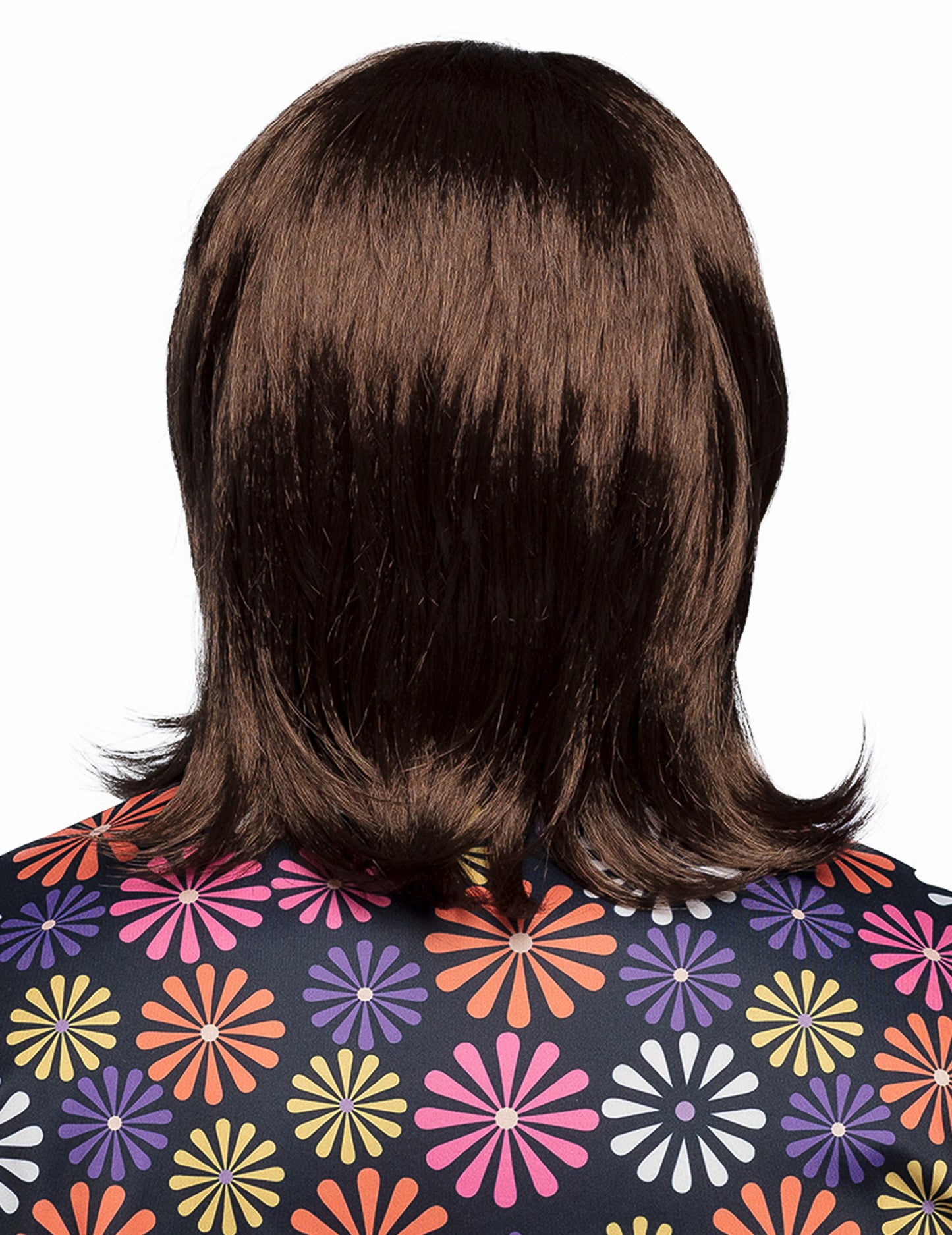 Pánska hnedá parochňa a fúzy