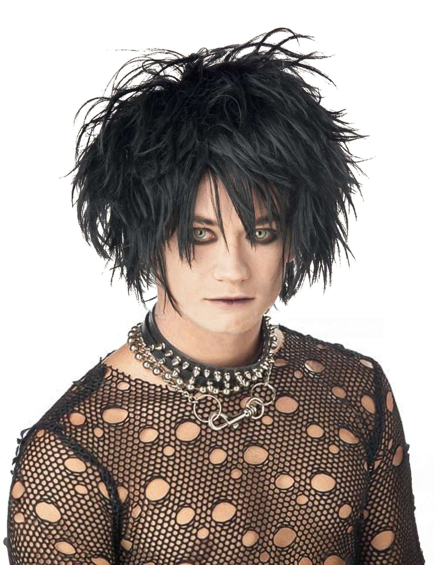 Dospelá čierna gotická parochňa