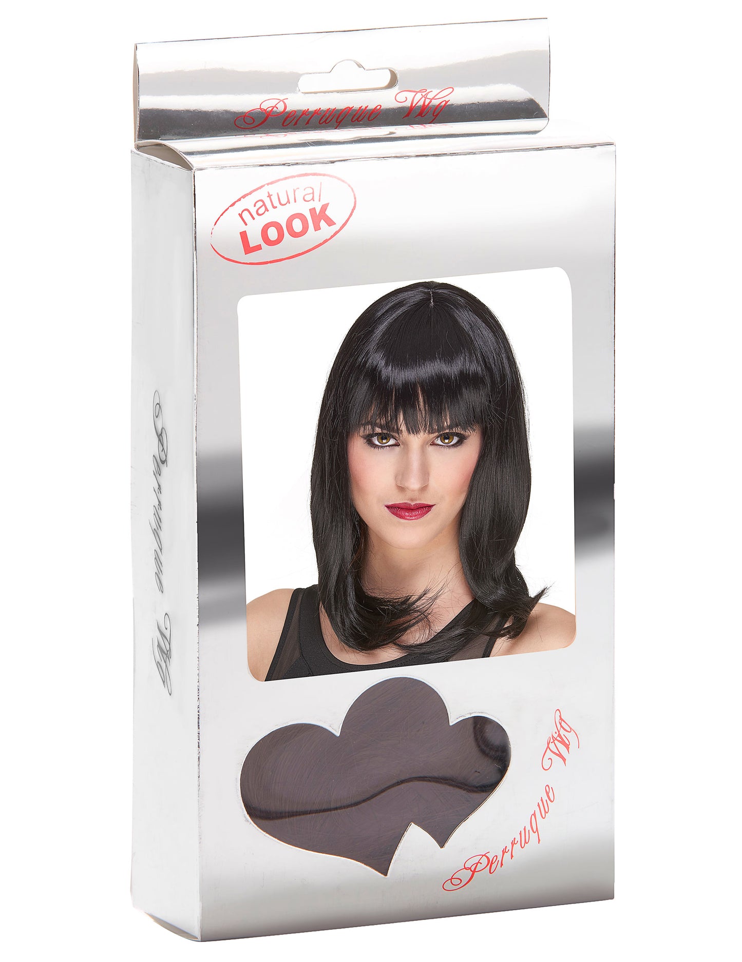 V polovici - dlhá žena čierna luxusná parochňa - 170g