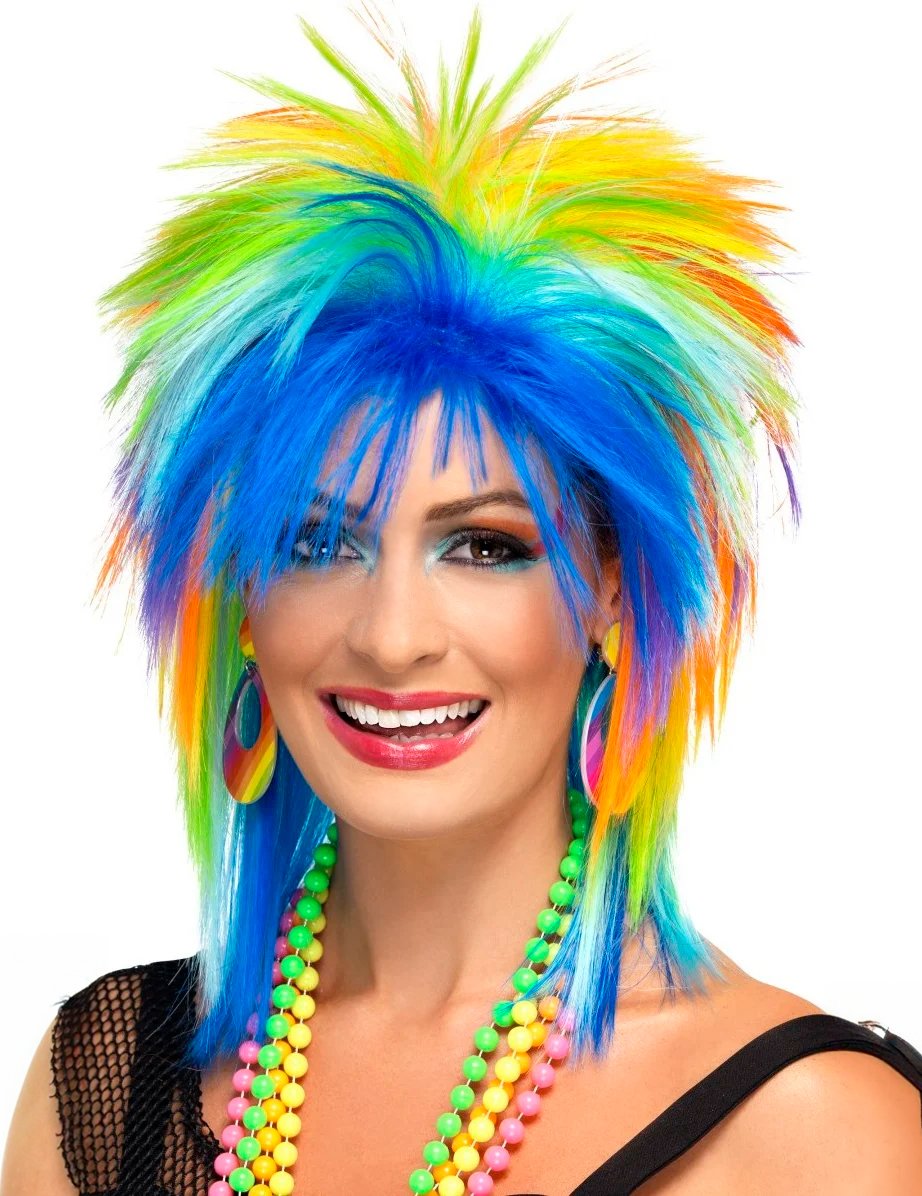 Viacfarebná parochňa žien 80. rokov