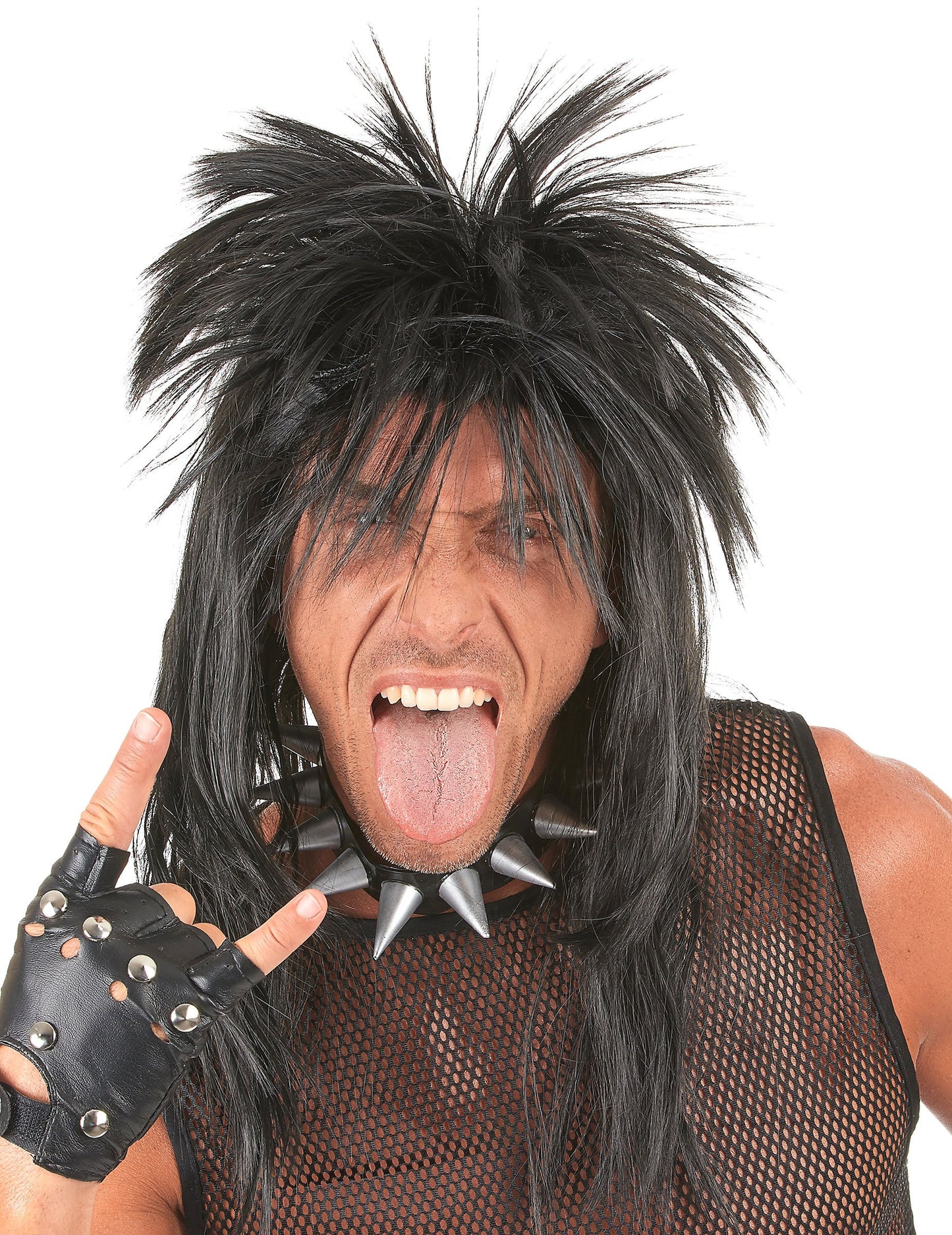 Dospelá čierna punková parochňa