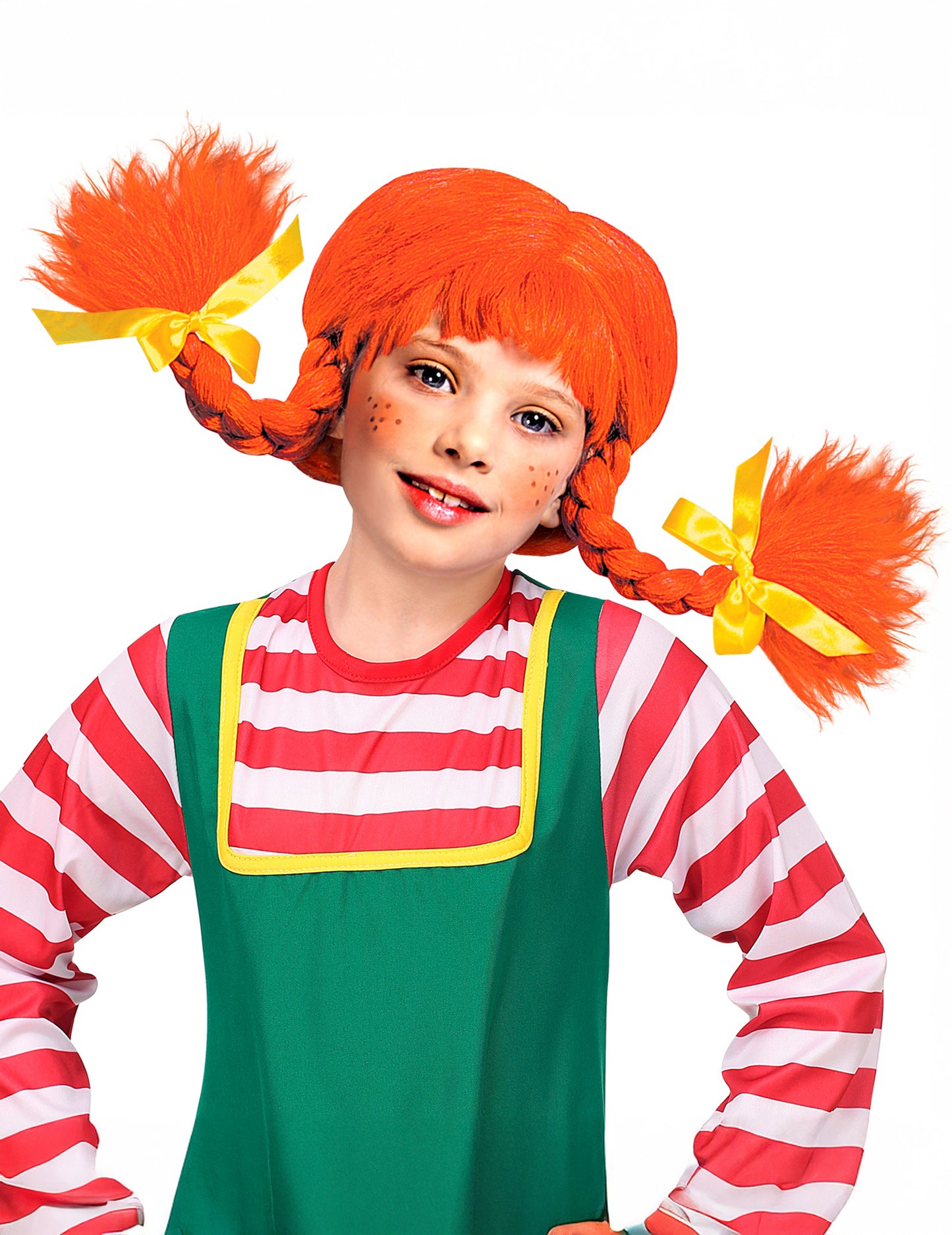Red Braid Wig Girl