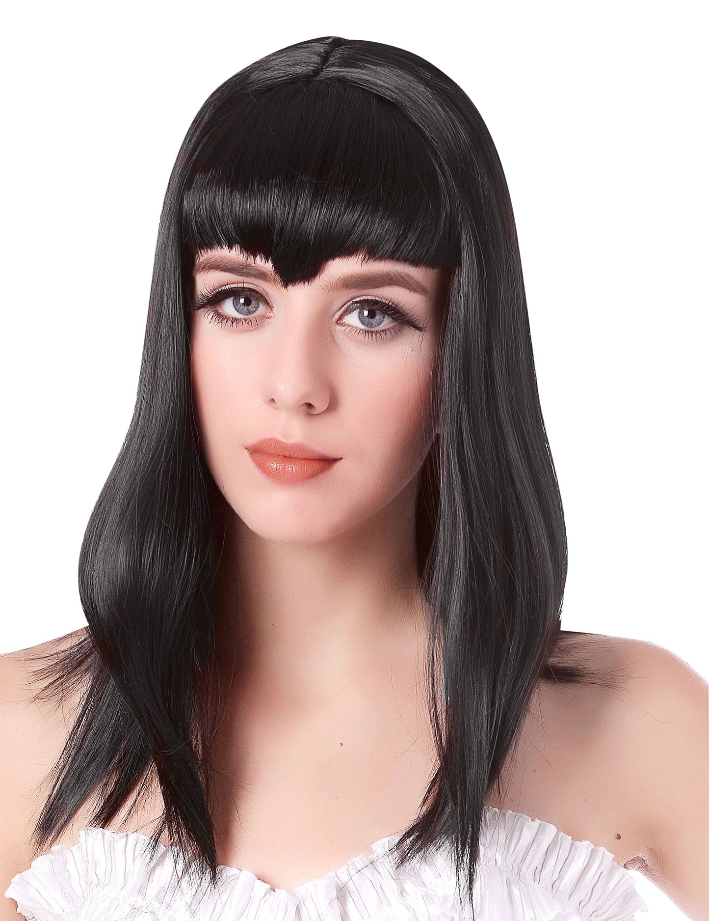 Black upírová parochňa s dámskymi treskami