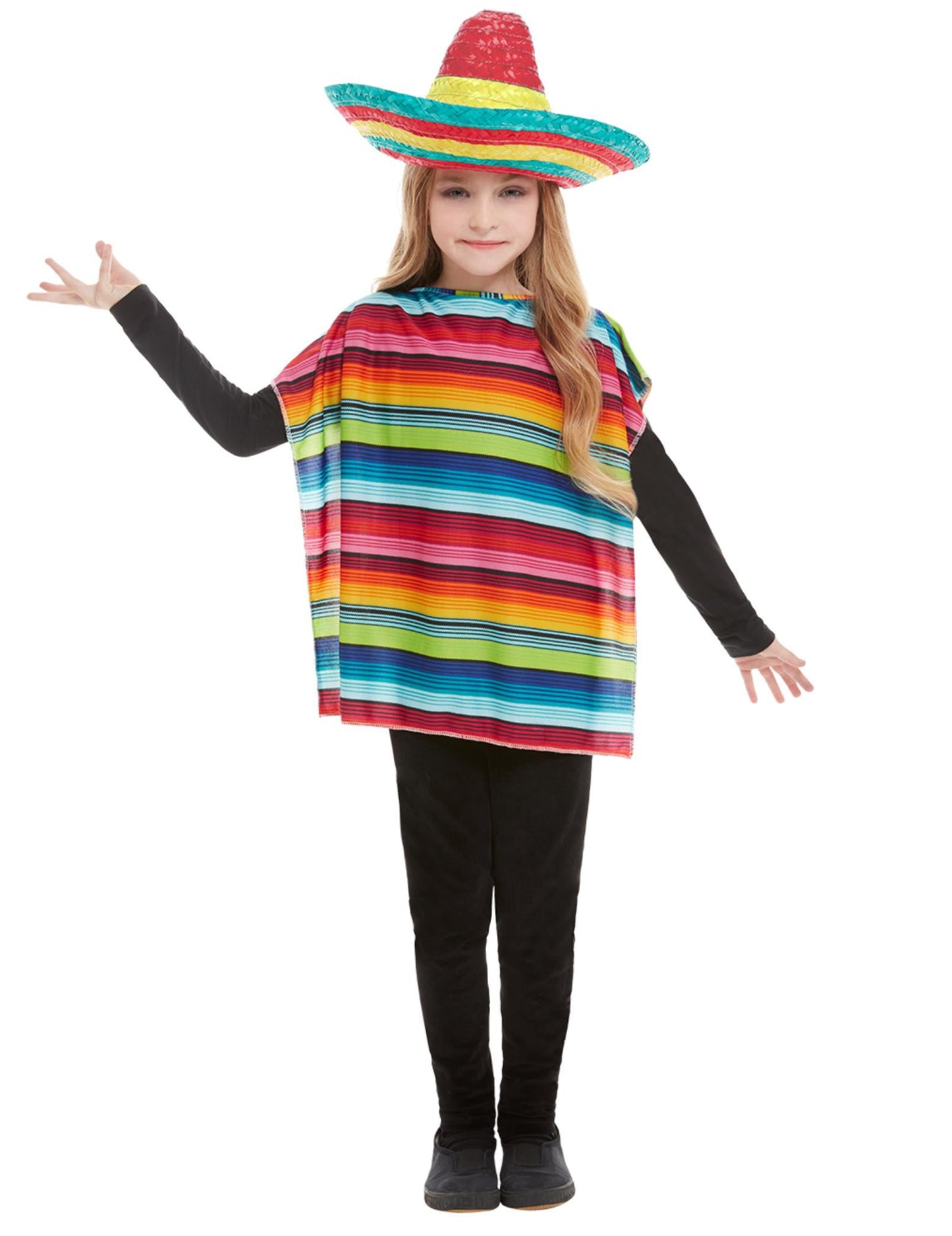 Mexické dieťa Poncho a Sombrero