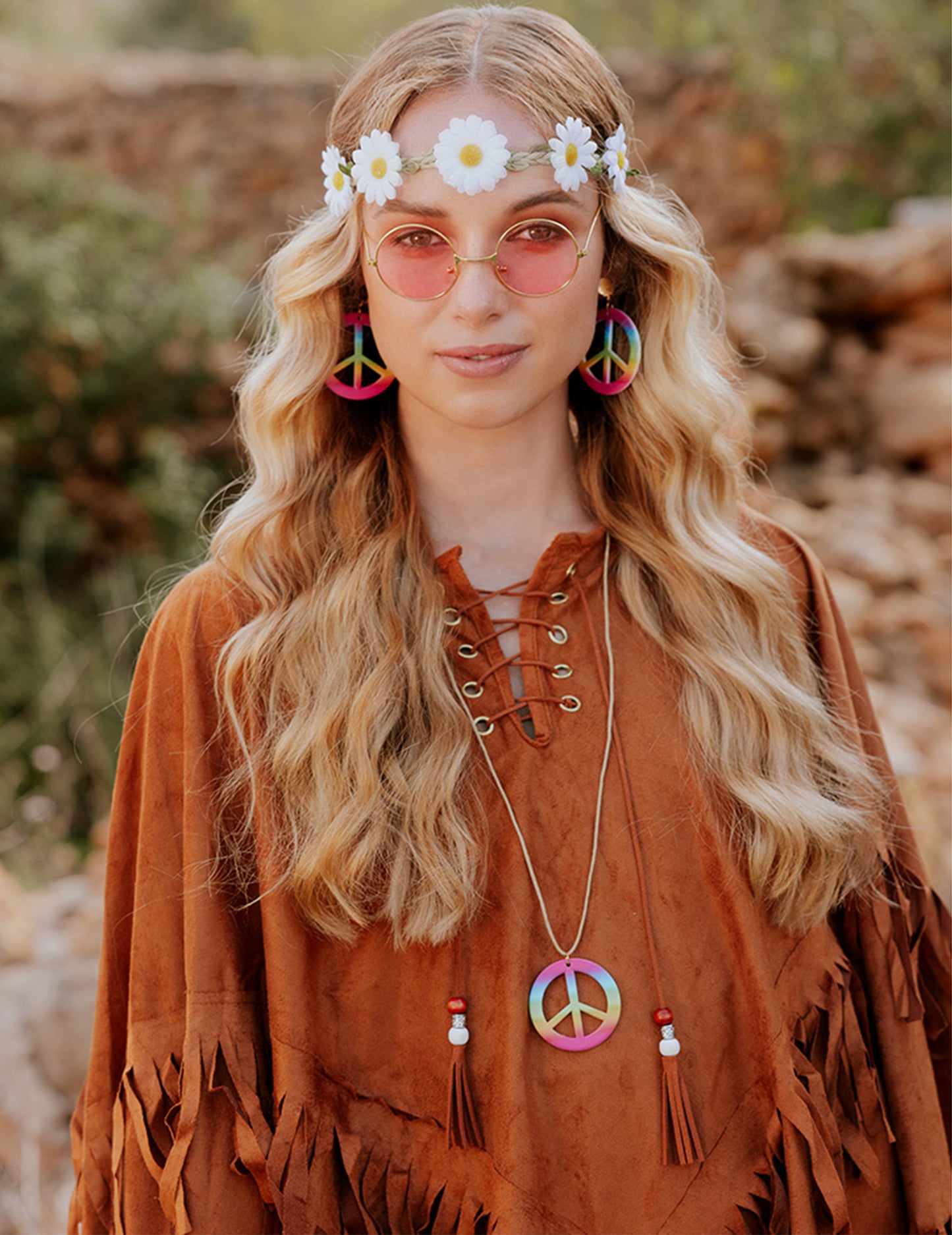 Indian Poncho s hnedými ženami