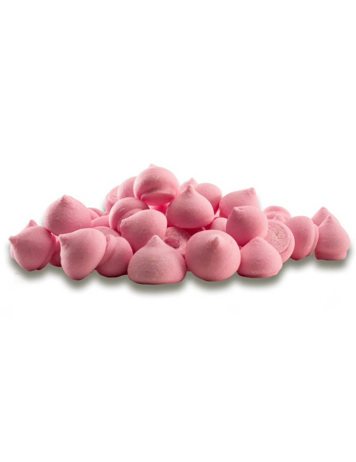 Malé cukrové pusinky na zdobenie torty ružové