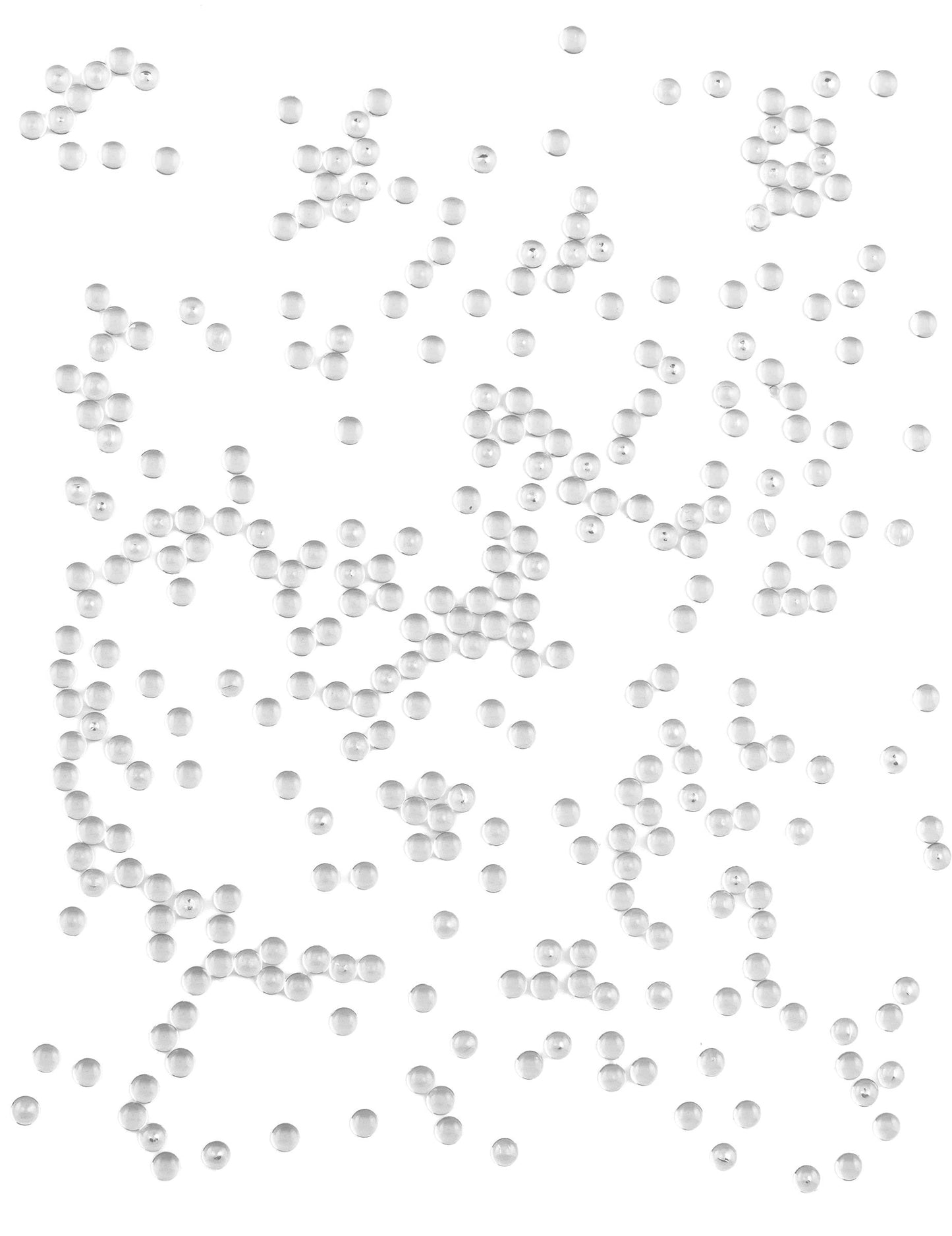 120g pohár priesvitných korálok v tvare dažďovej kvapky na dekoráciu stola