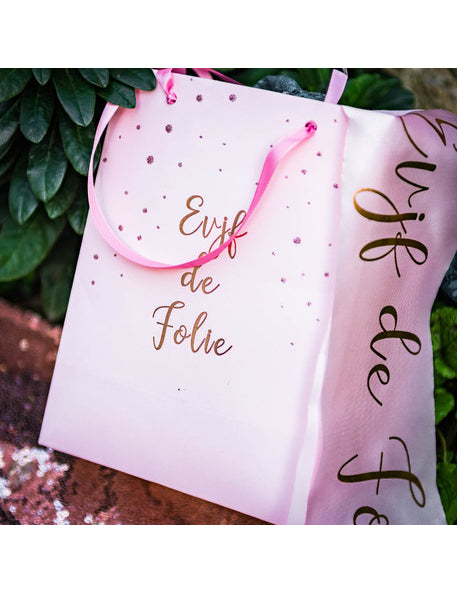 Rose Gold Rose Folia Bag 15 x 20 cm