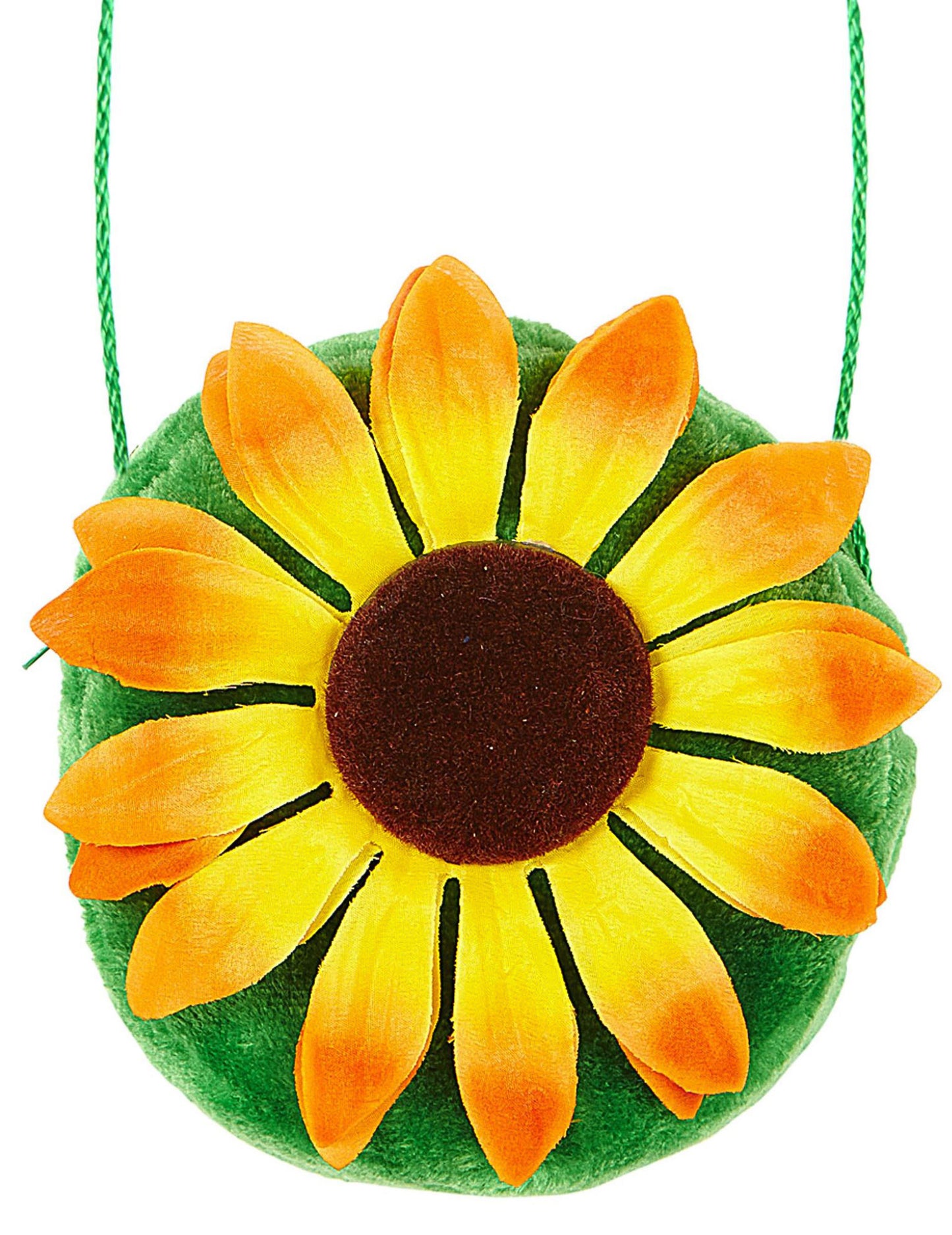 Zelená hippie taška s kvetinou