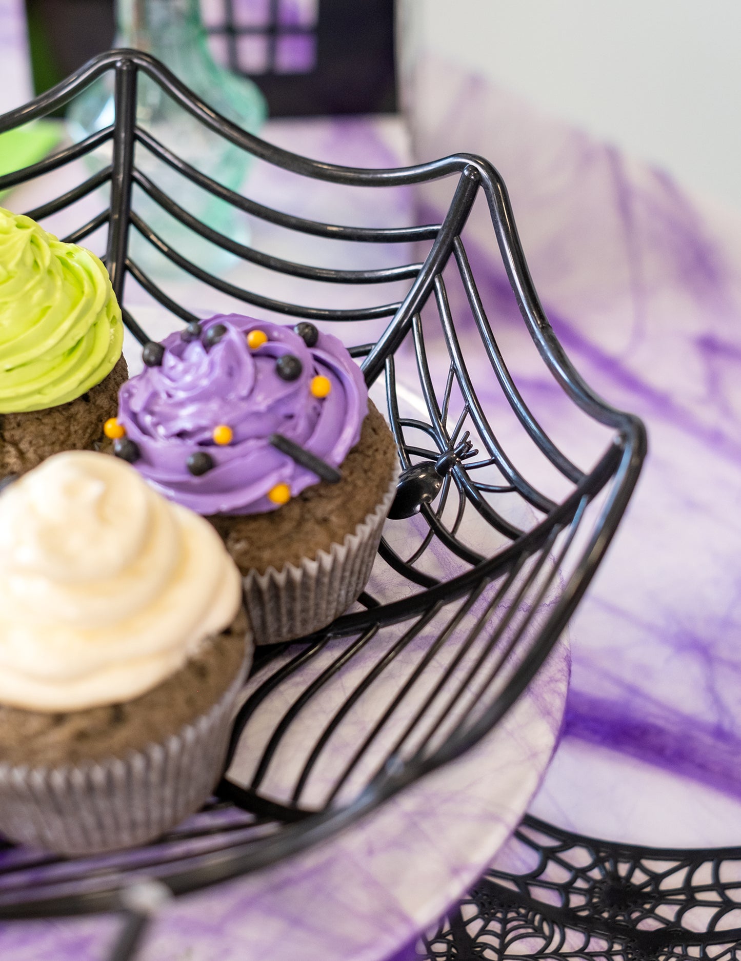 Pavúk plátno misa 27 cm halloween